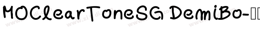 MOClearToneSG DemiBo字体转换